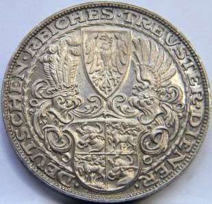 GERMANY 1847 1927 silver HINDENBURG 5 Mark PATTERN by Karl Goetz 