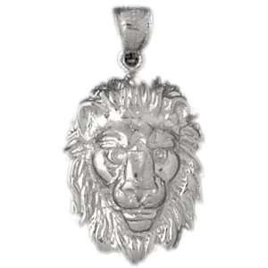   Sterling Silver Pendant Lion Head CleverSilver Jewelry