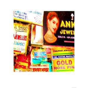  Advertising Sign, New Delhi Giclee Poster Print by Tosh 