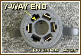 Way to 4 Way Flat RV Trailer Wiring Connector Adapter  
