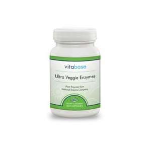  Vitabase Ultra Veggie Vegetarian Food Enzymes 60 Vegicaps 