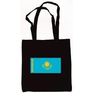  Kazakhstan, Kazakhstani Flag Tote Bag Black Everything 