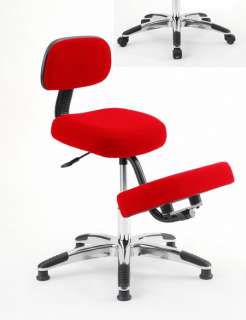 Red Kneeling Chair with Removable Back *Euro2 Edition  