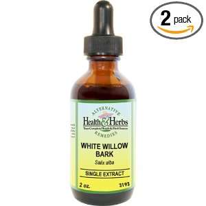   Health & Herbs Remedies White Willow Bark, 1 Ounce Bottle (Pack of 2