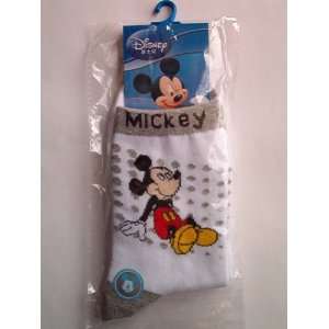  Disney Mickey Socks, White/Grey, 22 24 cm 