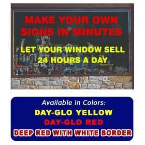  Magic Master Econo Cling Static Cling Window Sign Kit 8 