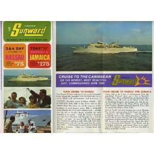   Sunward Miami Nassau Jamaica Brochure 1968 NCL 