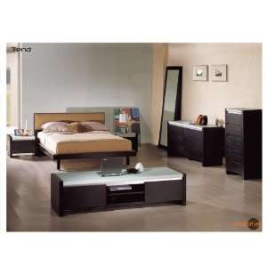   Mobital MOBI TREND BED Contemporary Wenge Bedroom Set