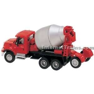   7000 4 Axle Cement Mixer Truck   Red/Silver Toys & Games