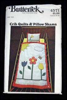 Butterick Quilts Pillow Shams Pattern Uncut  