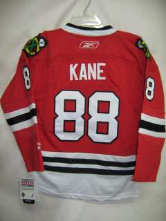 NHL Chicago Blackhawks Premier Jersey Patrick Kane Youth Red Small 