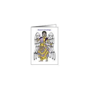  African American Angel   Christmas Card Health & Personal 