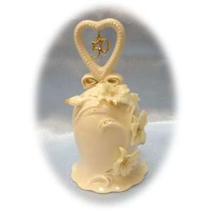   50th Anniversary Ivory Orchid Bell, 5 Inch Tall, Includes Clapper