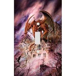  Dragon at the Castle Keep Decorative Switchplate Cover 