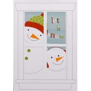 The Gift Wrap Company Snowmen Outside My Window Holiday Cards   Box of 