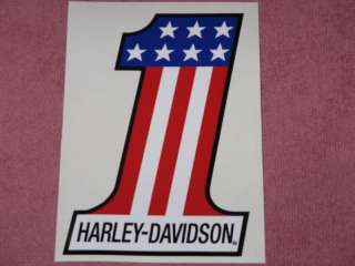   DECAL STICKER VINYL RED WHITE BLUE 5.25 X 3.75 MOTORCYCLE  