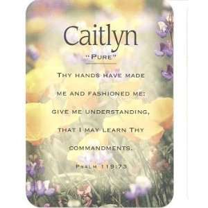  Caitlyn   Meaning of Caitlyn   Name Cards with Scripture 