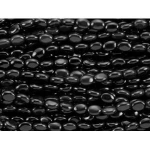 Black Agate Oval Bead Strand Arts, Crafts & Sewing