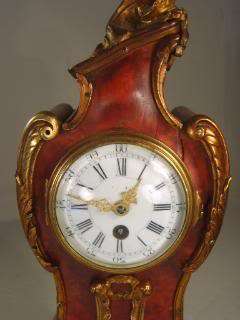 French Antique Brass Gilt Decorated Clock  