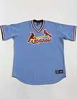 Majestic ST. LOUIS CARDINALS Retro THROWBACK Stitched PULLOVER Jersey 