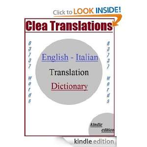   (Italian Edition) Clea Translations  Kindle Store