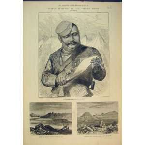   Afghan Goorkha Kookree 1879 Buddhist Topes Hada Ahin