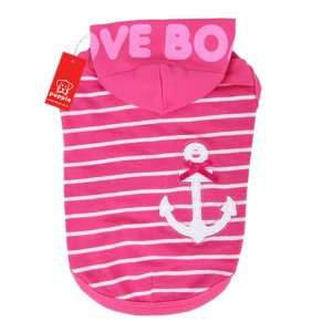  Puppia Love Boat T Shirt   Pink   Large