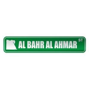   AL BAHR AL AHMAR ST  STREET SIGN CITY EGYPT