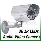 Audio Video Security Camera Infrared Day Night Vision Outdoor 