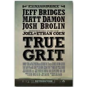   Flyer   11 X 17 Jeff Bridges 2010 Movie Coen Brothers