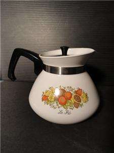 CORNING WARE VINTAGE 6 CUP TEAPOT P 104 / 180 MA  