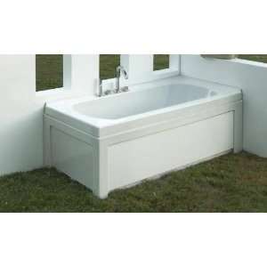   Air Tubs 4060R2J Alcove Primula Bathtub with 2 Sided Tile Flange and