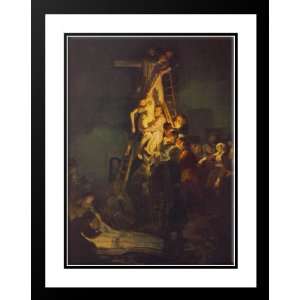  Descent from the Cross 25x29 Framed and Double Matted Art 