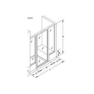   Solstice Glass Custom Pivot/Swing Frameless Shower Doors 14953 N G57