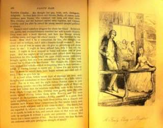 THACKERAYS WORKS 8 Volume Illus. 1869 LEATHER Antique Library W. M 