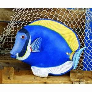  Museum Quality Powder Blue Tang Tropical Fish Statue, 14 
