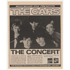  1984 The Cars Superstar Concert Westwood One Radio Print 
