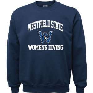  Westfield State Owls Navy Youth Womens Diving Arch 