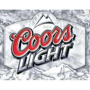  Coors Light Frosted Beer Tin Sign