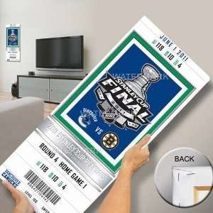 Vancouver Canucks 2011 NHL Stanley Cup Mega Ticket  Sports 