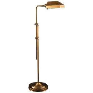  Westerly Antique Brass Adjustable Pharmacy Floor Lamp 