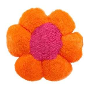  Groovy Orange Flower Power Throw Pillow Toys & Games