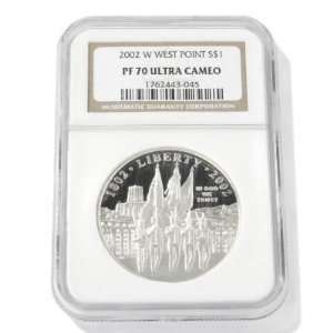 2002 West Point Commemorative Dollar PF70UC NGC  Sports 