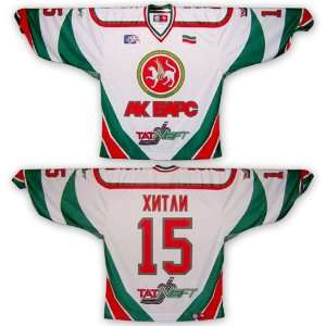  Dany Heatley Ak Bars Kazan Russia League Home (White 