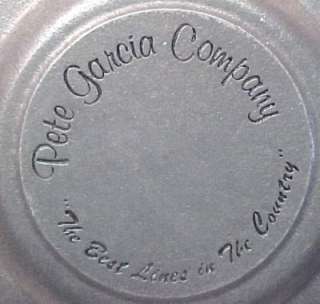 Vintage Pewter Florist Advertising Plate Charger 1985  