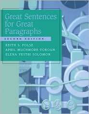 Great Sentences for Great Paragraphs, (0618444165), Keith S. Folse 