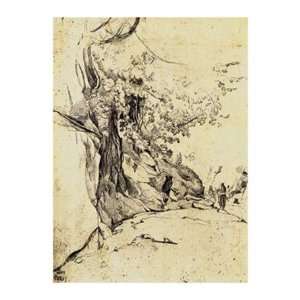   Study   Poster by Jean Baptiste Camille Corot (11x15)