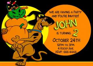 SCOOBY DOO KIDS BIRTHDAY PARTY INVITATIONS FIRST  