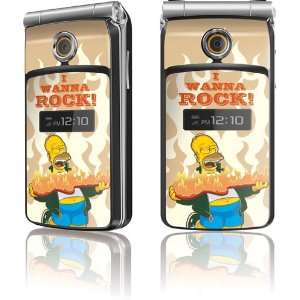  Homer I Wanna Rock skin for Sony Ericsson TM506 