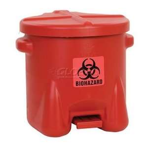 Safety Biohazardous Waste Can   6 Gallon  Industrial 